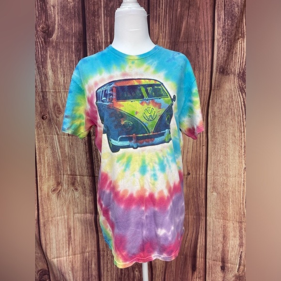 Volkswagen hippie van tie dye cotton T-shirt women’s size M - Picture 4 of 14
